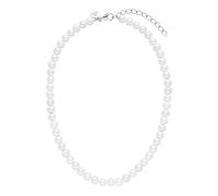 Purelei White Pearl Kette Gold - Elegante Damen Halskette mit Muschelperlen aus Edelstahl, Wasserfest, Verstellbare Länge, Modeschmuck Schmuckgeschenk Damen Minimalistisch