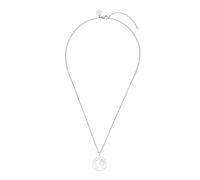 Kette mit Anhänger PURELEI "Schmuck Geschenk Worldmap, Welt-Motiv, Necklace-WorldMap" Halsketten Gr. Edelstahl, Länge: 45 cm, silberfarben (edelstahlfarben) Damen Ketten mit Anhänger zu Kleid, Shirt, Jeans, Sneaker Anlass Geburtstag Weihnachten (19203355-0)