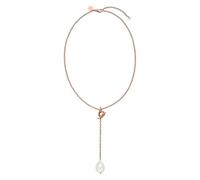 Purelei® Y-Kette mit Perlen-Anhänger - Abnehmbarer Anhänger mit Knebelverschluss - 18K vergoldet Edelstahl - Verstellbar 40-45 cm - Eleganter Aloha-Style mit Seashell Perle (Rosegold)