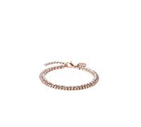 Purelei® Zirkonia Armband Damen - Edelstahl 18K vergoldet/rosé/silber - Mit weißen Zirkonia-Schmucksteinen - Festliches Armband, verstellbar 16-19 cm - wasserfest (Rosegold)