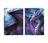 Purple Dragon Purple Moon Passport Holder, ID Card Protector Case Passport Holder with Slot Passports Travel Wallet Document Cover for Women And Men