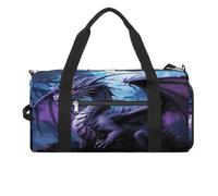 Purple Dragon Purple Moon Turnbeutel für Damen und Herren, Schuhfach, wasserdicht, Reisetasche, Sporttasche für Sport, Fitnessstudio, Yoga, Purple Dragon Purple Moon, Einheitsgröße