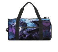 Purple Dragon Purple Moon Turnbeutel, Reisetasche, Reisetasche für Herren und Damen, große Wochenendtasche, Handgepäck, Reisetasche mit Schuhfach für Workout, Stil, Einheitsgröße, Stil:, Einheitsgröße