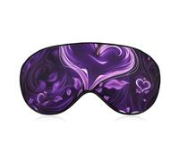 Purple Love Schlafmaske, Augenmaske, Augenmasken für Schlafmasken für Damen und Herren, Reiseaugenmaske, verstellbare Schlafmaske, Schlafmaske, Verdunkelung, niedliche Schlafmaske