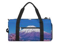 Purple Mount Fuji Turnbeutel für Herren und Damen, wasserdichte Turnbeutel, große Seesack für Reisen, Workout