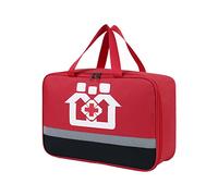 PURPLELILY Große Reise-Pillenflaschen-Organizer, Medizin und Aufbewahrung, für Zuhause, Medikamententasche für Pillen, Medikamententasche für Männer, rot, Large