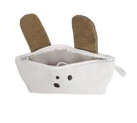 PURPLELILY Langes Federmäppchen mit Hundeohren und großem Fassungsvermögen, tragbare Organizer, Stiftebeutel, Reise-Make-up, Leinen-Beutel, Kaffeegröße: