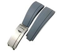 PURYN Uhrenarmband aus Gummi für Rolex Yacht Master Submariner Daytona GMT, Oysterflex Deepsea, 19 mm, 20 mm, 21 mm, Silikon-Uhrenarmband Werkzeuge, 21 mm, Azetat, Kein Edelstein