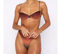 Push Up Badeanzüge Sexy Bikinis Damen Bademode New Bikini Set Shiny Fabric Blue Solid Badeanzüge Sommer Beachwear