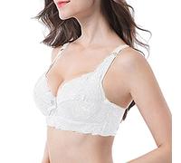 Push Up BH Damen Blumen Spitze Schalen Bügel BH Große Brust Bustier Alltag Basic Komfort BH Support Halt Komfort BH Große Größen
