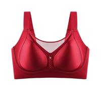 Push Up BH Damen Nahtlos Ohne Bügel Ungepolstert Lift Support Komfortabel T-Shirt-BH Mit Seitlicher Abdeckung Und Glatter Oberfläche Aus Satin Atmungsaktiv BH Damen Ohne Bügel