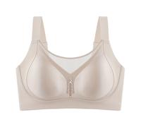 Push Up BH Damen Nahtlos Ohne Bügel Ungepolstert Lift Support Komfortabel T-Shirt-BH Mit Seitlicher Abdeckung Und Glatter Oberfläche Aus Satin Atmungsaktiv BH Damen Ohne Bügel