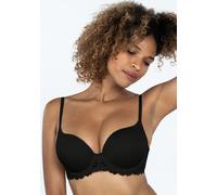 Push-up-BH DORINA "Claire", Damen, Gr. 75, Cup D, schwarz, Spitze, Obermaterial: 84% Polyamid, 16% Elasthan, unifarben, BHs Push-up-BH, für maximales Volumen, extra dicke Kissen, 3/4 Cup (41849202-75)