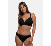 Push-up-BH DORINA "MICHELLE", Damen, Gr. 75, Cup C, schwarz, Microtouch, Obermaterial: 54% Polyamid, 36% Polyester, 10% Elasthan, BHs Push-up-BH, weicher Stoff, modernes Design (18690434-75) schwarz