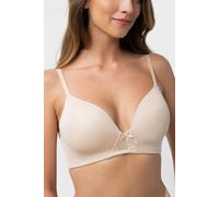 Push-up-BH DORINA "MICHELLE", Damen, Gr. 80, Cup C, beige, Microtouch, Obermaterial: 54% Polyamid, 36% Polyester, 10% Elasthan, BHs Push-up-BH, weicher Stoff, modernes Design (98177116-80) beige
