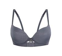 Push-up-BH SASSA "Push Up-BH PURE ANIMAL", Damen, Gr. 80, Cup B, blau (dusty), Stoff, Obermaterial: 85% Polyester PES. 15% Elasthan EL., BHs Push-up-BH (94105234-80) dusty