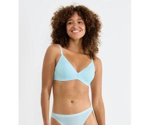 Push-up-BH SLOGGI "ZERO Feel Air THE UP", Damen, Gr. XL, N-Gr, blau (fresh mint), Single Jersey, Obermaterial: 46% Polyamid, 46% Polyester, 8% Elasthan, BHs Push-up-BH, atmungskativ, semi-transparente