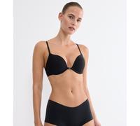 Push-up-BH TRIUMPH "Pure Micro", Damen, Gr. 80, Cup D, schwarz, Microtouch, Obermaterial: 47% Polyamid, 35% Polyester, 18% Elasthan, Basic, BHs Push-up-BH, nahezu unsichtbar, weich, Multiway-Träger (4