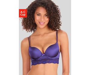 Push-up-BH VIVANCE "Anisa", Damen, Gr. 75, Cup A, lila, Microtouch, Obermaterial: 60% Polyamid, 35% Polyester, 5% Elasthan, BHs Push-up-BH, mit Bügel und Spitze entlang der Unterbrust, sexy Dessous (3