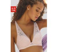 Push-up-BH VIVANCE, Damen, Gr. 85, Cup C, beige (puder), Microtouch, Obermaterial: 60% Polyamid, 35% Polyester, 5% Elasthan, modisch, BHs, Dessous im hübschen Spitzen-Mix, Dessous (40278506-85) puder