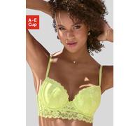 Push-up-BH VIVANCE Gr. 70, Cup C, grün (lime) Damen BHs Damenwäsche aus Jacquardspitze in leichter Longform, sexy Dessous (22005555-70)