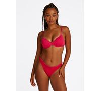 Push-up-BH "WIRELESS PUSH UP BRA", Damen, Gr. M (38), N-Gr, vivacious pink, Jersey, Obermaterial: 90% Baumwolle, 10% Elasthan, TOMMY HILFIGER UNDERWEAR, unifarben, körpernah, BHs Push-up-BH, mit Logos