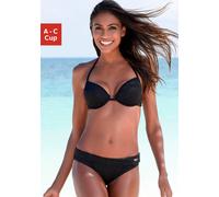 Push-Up-Bikini-Top BENCH. "Perfect", Damen, Gr. 36, Cup C, schwarz, Microfaser, Polyamid, unifarben, Bikini-Oberteile, im Uni-Style (53716851-36) schwarz