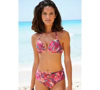 Push-Up-Bikini-Top S.OLIVER "Marika" Gr. 38, Cup A, rot (rostrot, bedruckt) Damen Bikini-Oberteile Ocean Blue bedruckt (19805619-38) rostrot, bedruckt
