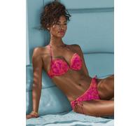 VENICE BEACH Push-Up-Bikini Damen orange-pink bedruckt Gr.34 Cup AA