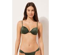 Push-up-bikinioberteil Shiny Satin Grun 2