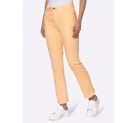 Push-up-Jeans HEINE, Damen, Gr. 36, Normalgrößen, rot (apricot), 56% Baumwolle, 19% Polyester, 14% Lyocell, 10% Viskose, 1% Elasthan, unifarben, 7/8-Länge, Jeans (55520111-36) apricot