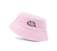 Pusheen The Cat Fischerhut für Damen | Erwachsene Damen Teens Karikatur Katze Tier Einheitsgröße Rosa Kordel Sommer Sonnenhut | Merchandise Geschenke