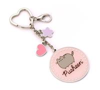 Pusheen The Cat Schlüsselanhänger mit Mini-Charms, Rosa, Rosa und silberfarben, One size