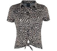 Pussy Deluxe Leo Short Blouse Bluse leopard in S