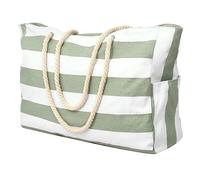 Puthernm 1 Stück Strandtasche, Schwimmtasche, Schwimmbadtasche, Strandtasche, Einkaufstasche, Faltbare Umhängetasche Grün