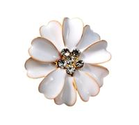 Puwaiio Strass-Knopfabdeckungen | Strass-Blumenclip in Blumenform - Stoffbezogene Knöpfe | zum Nähen von Jeans, Kleid, Stoff, Bluse, Kleidung, Hemd