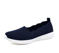 Puxowe Damen Slip On Sneaker Leichte Atmungsaktiv Sportschuhe Turnschuhe Bequem Freizeitschuhe Walking Schuhe Outdoor Fitness 42 EU Navy