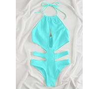 PUYYDS 2022 Neue reizvolle Halter-Badebekleidungs-Frauen höhlen einteiligen Badeanzug-weiblichen Bodysuit Monokini-Badeanzug-Sommer-Strand-Abnutzungs-Badenden aus