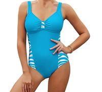 PUYYDS Modischer Badeanzug für Damen Bedruckter Bikini Enge Strandbadebekleidung jlrr