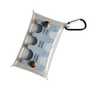 PVC-Geldbörse, Reise-Münzgeldbörse, Geldtasche, japanischer Yen-Münzhalter, Organizer, transparente Kartenhüllen, japanischer Yen-Münzhalter, Hartschalenkoffer, blau, Mass Beauty