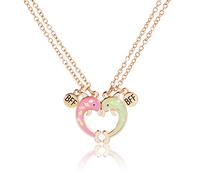 Pwsap BFF Magnetische Halskette, Freundschaft Gold Delfin Anhänger Ketten Halsketten, Beste Freunde für Immer Halsketten, Passende Halskette, Schmuck Geschenke für Kinder Mutter Freunde Schwestern