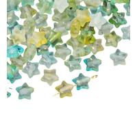 Pyasuye Goldfarbene Acryl Sternperle Mit Farbverlauf Für Halskette Armband Handgefertigter Schmuck Zubehör Kunsthandwerk Und Dekorationen. Goldfarbener Sternperle Mit Farbverlauf Schmuck