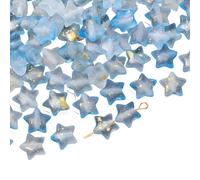 Pyasuye Goldfarbene Acryl Sternperle Mit Farbverlauf Für Halskette Armband Handgefertigter Schmuck Zubehör Kunsthandwerk Und Dekorationen. Goldfarbener Sternperle Mit Farbverlauf Schmuck