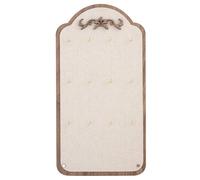 Pyasuye Holz Schmuckständer Für Halsketten Armbänder Mehrere Ebenen Organizer Mit Leinenstoff Boutique Dekoration Vintage Inspire Schmuckständer Aus Leinen