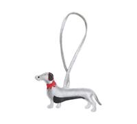 Pyasuye Stilvoller Hunde Schlüsselanhänger aus PU Leder, reisefreundlicher Anhänger für Rucksäcke, Geldbörsen, Gepäck, trendiger Schlüsselanhänger