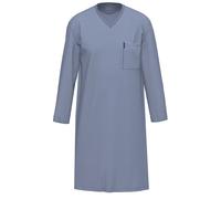 Pyjama AMMANN "Nachthemd 1/1 Arm Men / Nightwear", Herren, Gr. 58, blau (polo), Obermaterial: 100% Baumwolle CO., Homewear-Sets Pyjama (32512632-58) polo