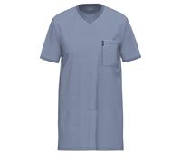 Ammann Nachthemd Extra leicht – 1/2 Arm V-Hals Polo – Herren Blau Größe L