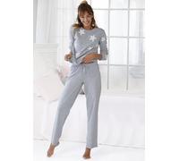 ARIZONA Damen Pyjama graumelange Gr.36/38