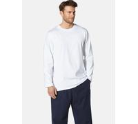 Pyjama BABISTA "Langarmshirt GULLITOSSI", Herren, Gr. M, weiß, Obermaterial: 100% Baumwolle CO., Homewear-Sets Pyjama (14770448-M) weiß