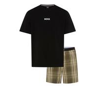 Pyjama BOSS "Easy Short Set", Herren, Gr. XL, open grün 348, Jersey, Obermaterial: 100% Baumwolle, Basic, Rundhals, Homewear-Sets Pyjama (92898935-XL) open grün 348